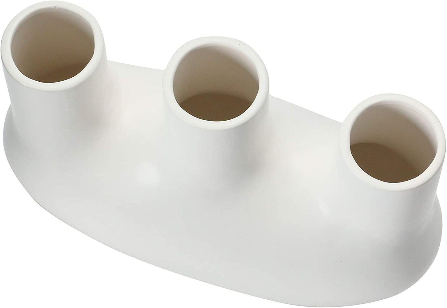 Stoneware Vase, Matte White