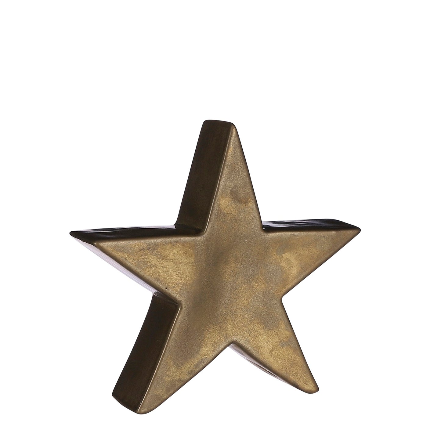 Lg. Porcelain Gold Star