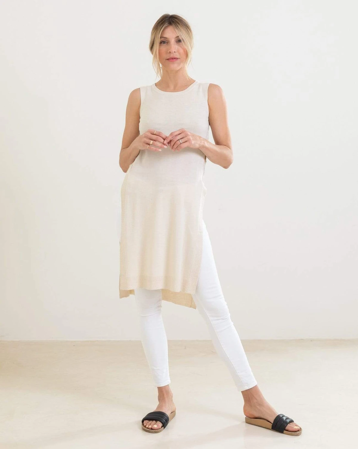 Anywear Light Crew Open Tunic