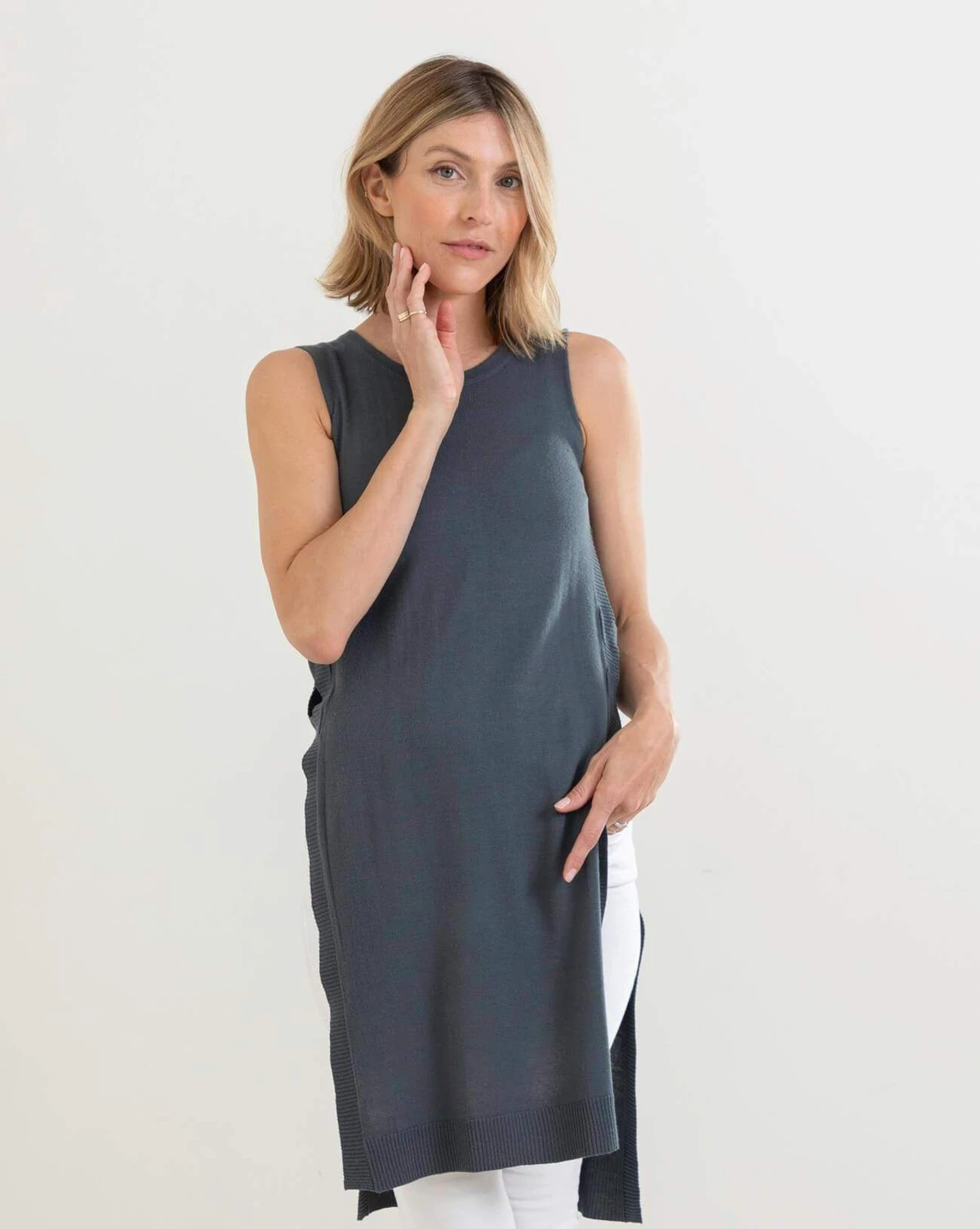 Anywear Light Crew Open Tunic