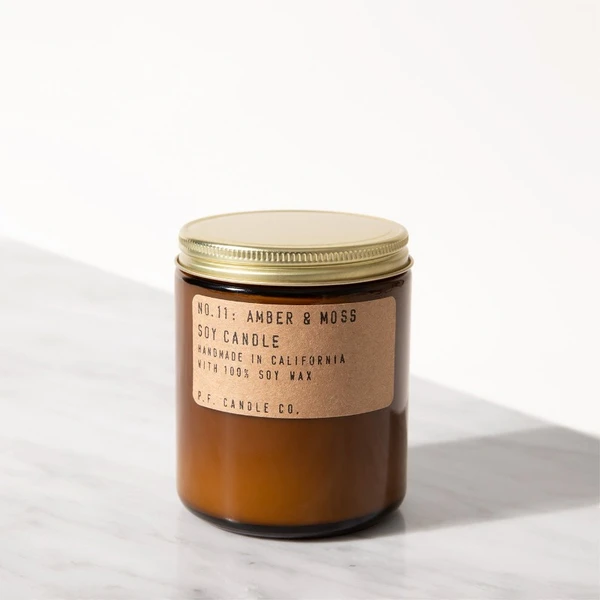 7.2floz. Standard Soy Candle Amber & Moss