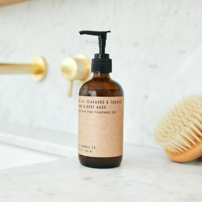8oz. Hand & Body Wash Teakwood & Tocbacco