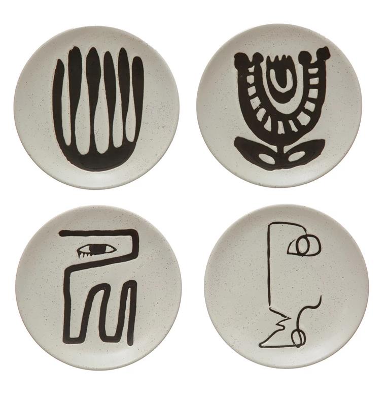 Round Appetizer Plate, Abstract