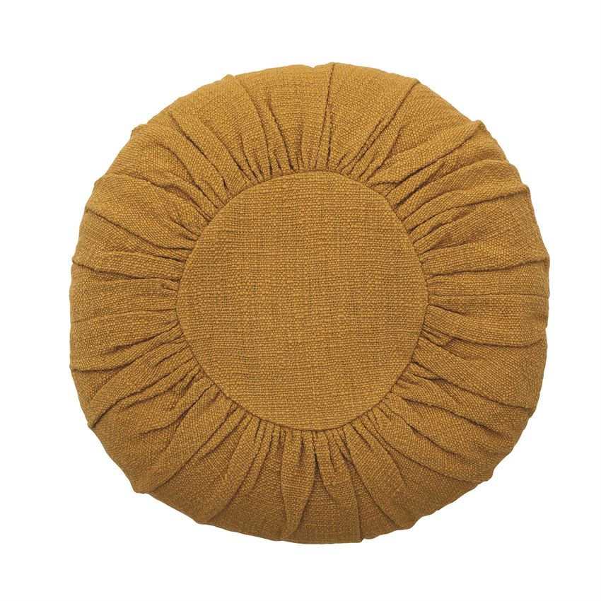 18" Round Cotton Slub Pillow