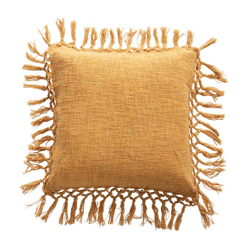 20" Square Cotton Slub Pillow