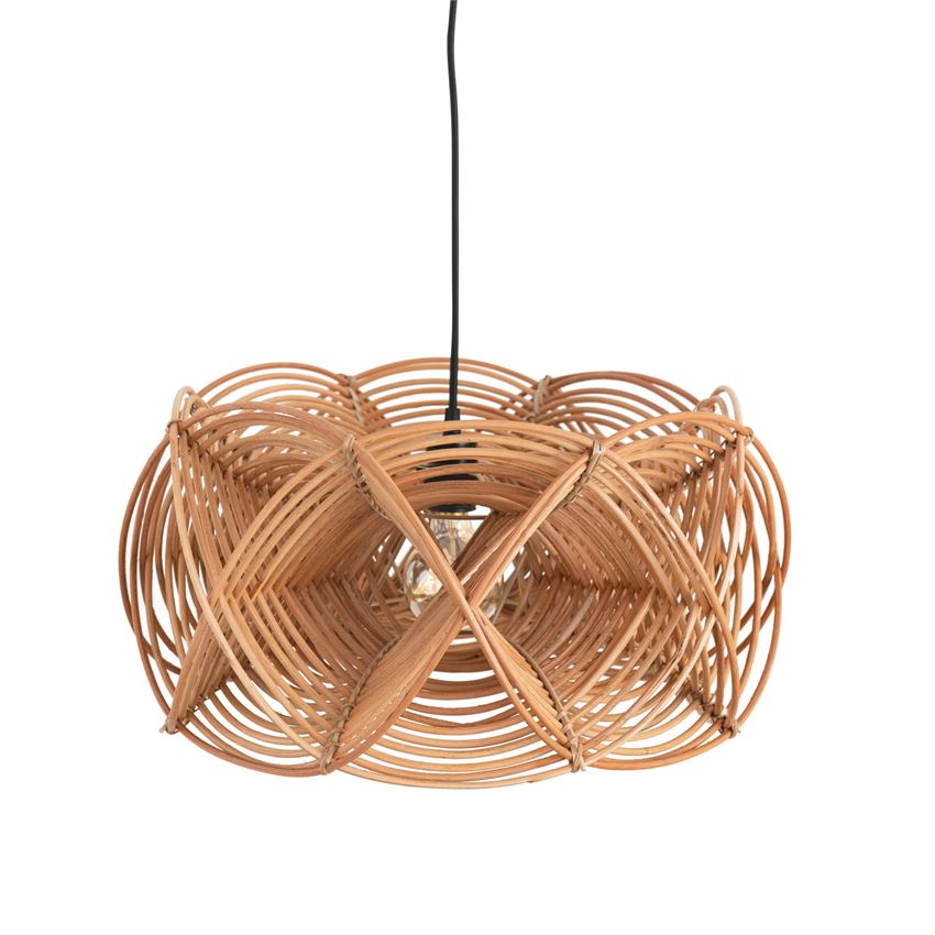 Round Rattan Pendant Light