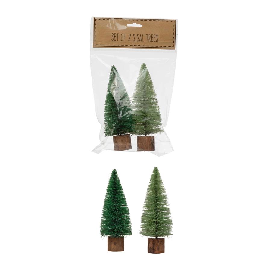 Sisal Bottle Brush Trees in Bag (s/2)