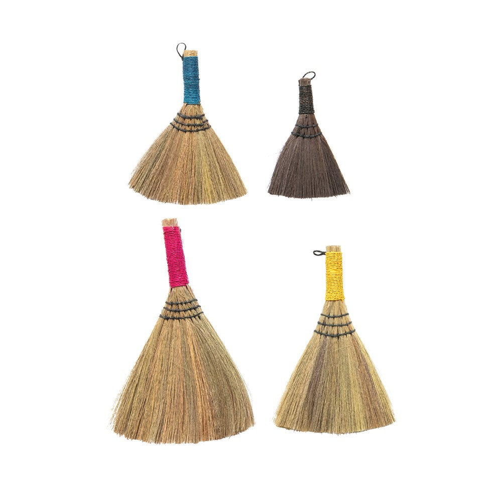 Whisk Brooms w/ Yarn Handles