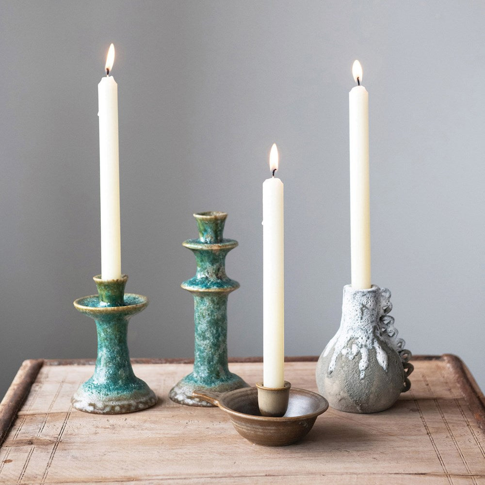 Stoneware Handmade Taper Holder