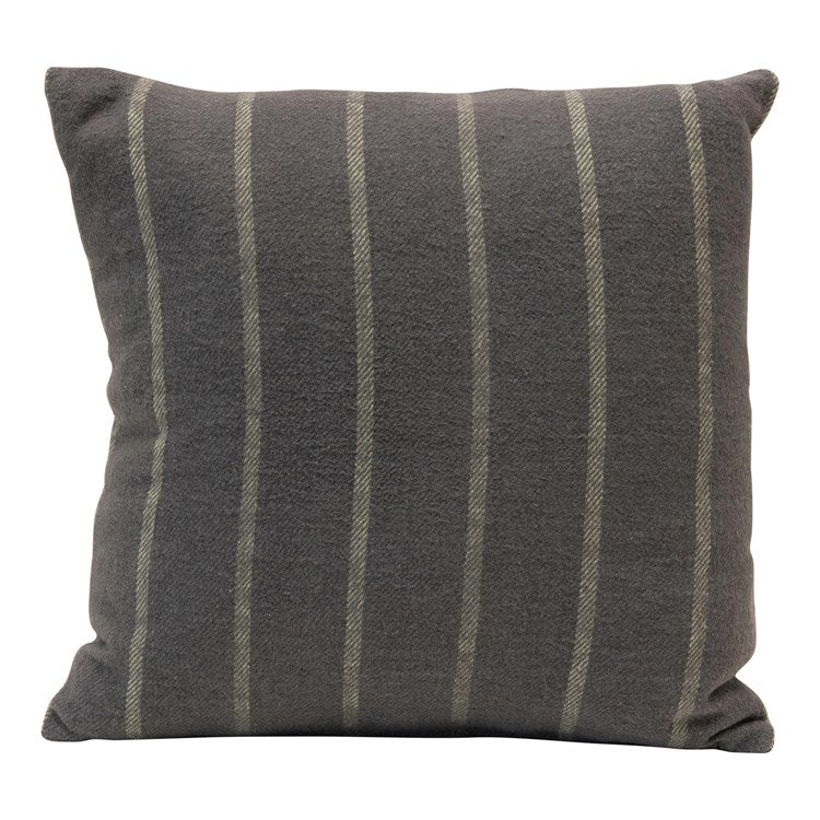 Square Brushed Cotton Striped Pillow