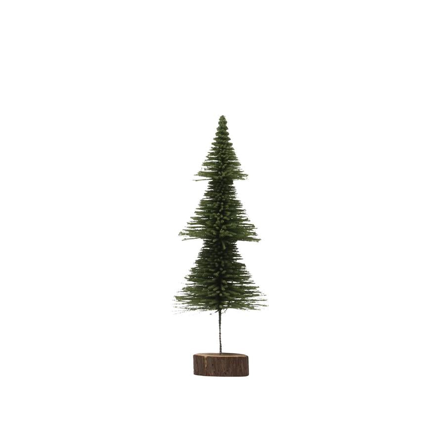 Bottle Brush Tree on Wood Base (SM)