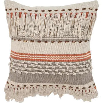 Natural pillow with Tassle