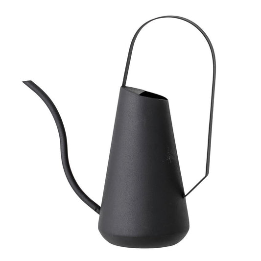 Textured Watering Can, Matte Black