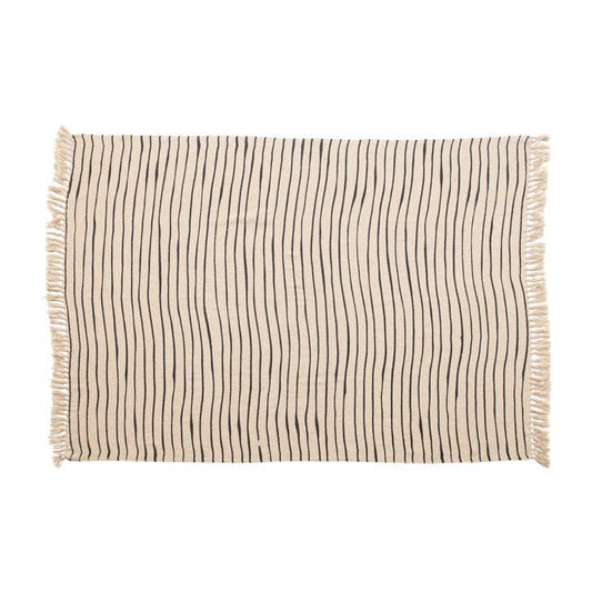Woven Recycled Cotton Throw Blanket