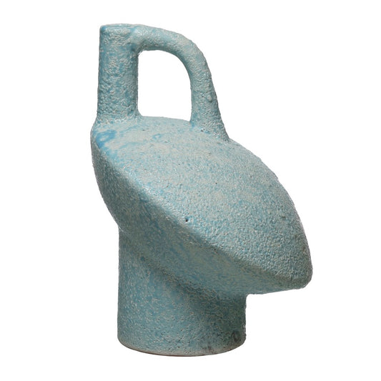 Aqua Terracotta Vase